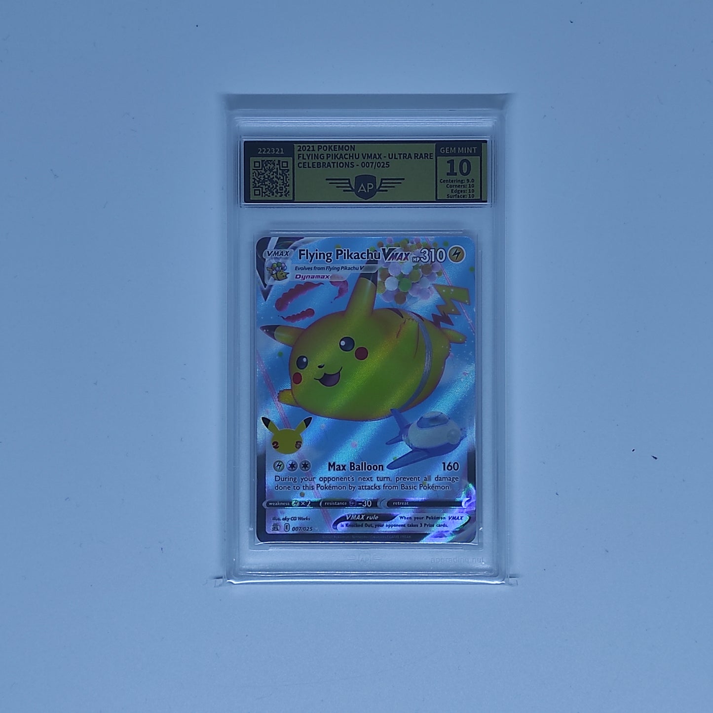 Flying Pikachu VMax - AP Grade 10