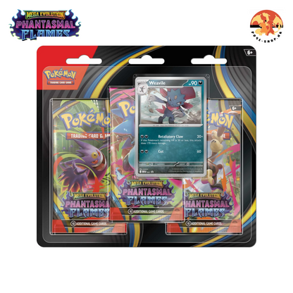 Pokémon Blister Pack – 3-pack Mega Evolution: Phantasmal Flames