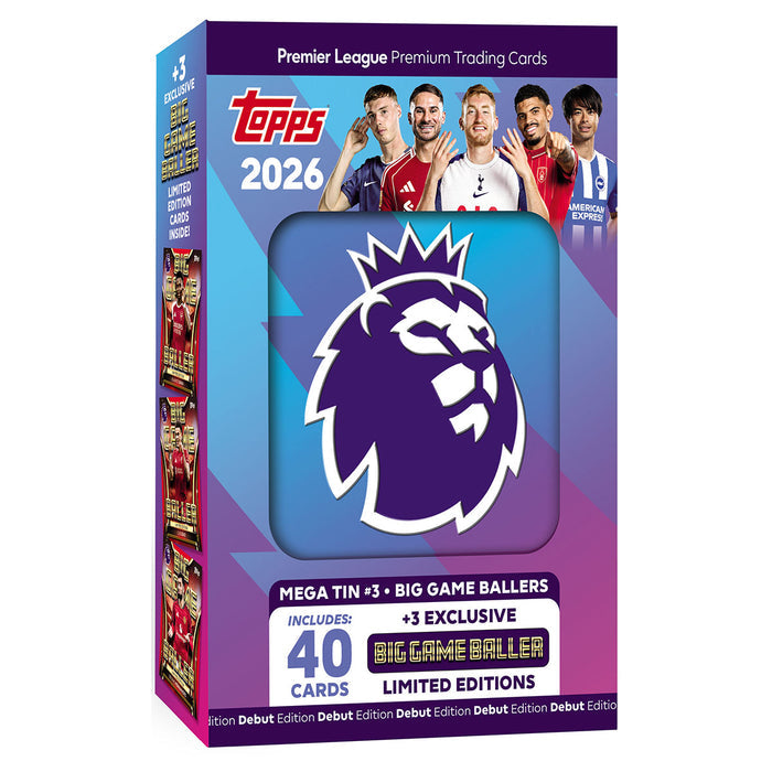 Topps Premier League 2026/2027 Mega Tin – Assorteret