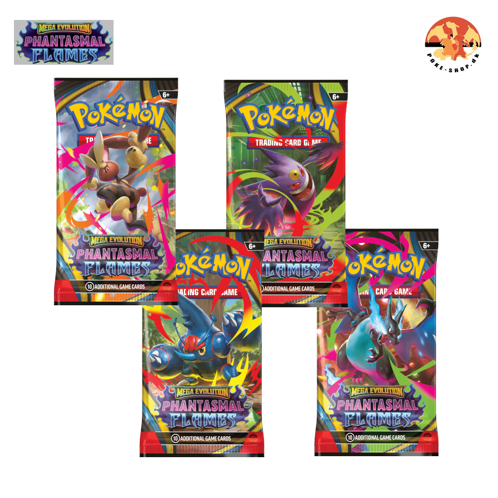 Pokémon Booster Pakke - Mega Evolution: Phantasmal Flames