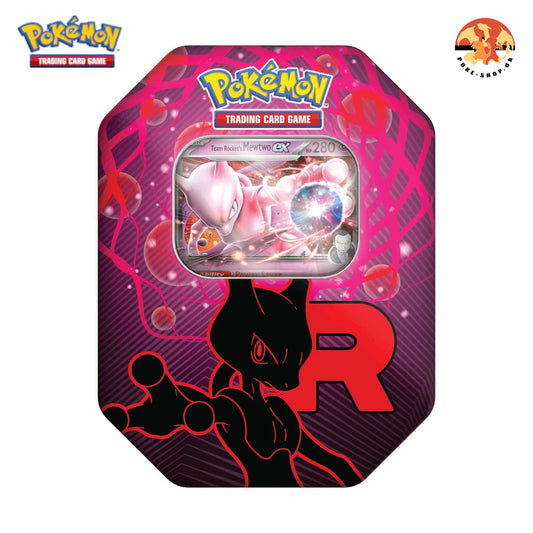 [Forudbestilling] - Pokémon TCG: Team Rocket Tin - Mewtwo ex