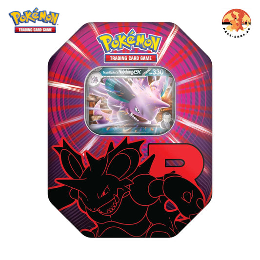 [Forudbestilling] - Pokémon TCG: Team Rocket Tin - Nidoking ex